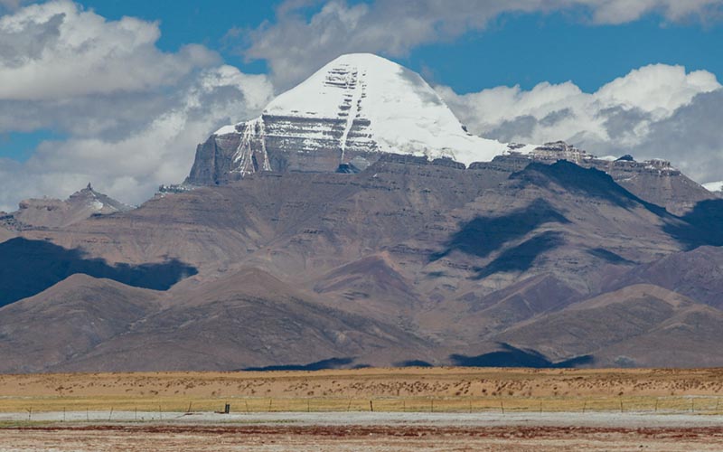 Mount Kailash beneath a clear sky
